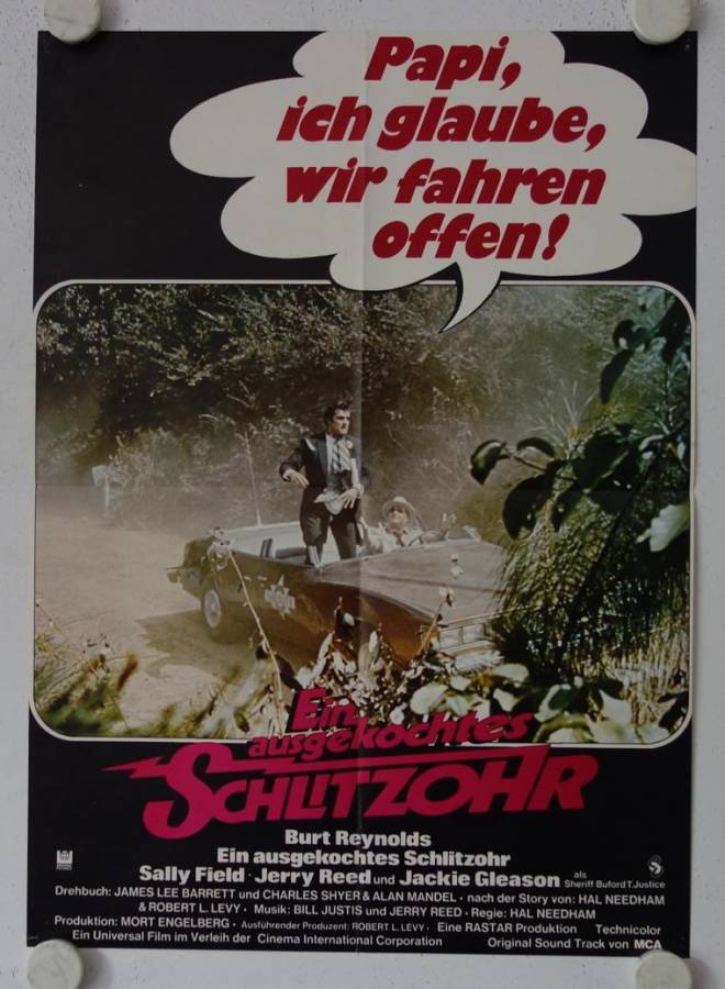 Smokey and the Bandit original release german halfsheet movie poster